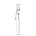 Axyaa Pearl Byen Ceramic Handle Cutlery Spoon Fork Set