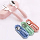 Axyaa Stainless Steel Cartoon Toddler Cutlery Set