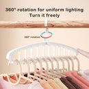 Axyaa Rotating 11-Hole Clothes Hanger: Space-Saving Closet Organizer & Drying Rack