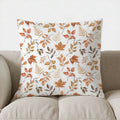 Axyaa Autumn Bow & Pumpkin Pattern Pillow Cover - Sofa, Bedroom, Car - 18"