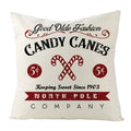 Axyaa Christmas Linen Square Pillow Case 45X45CM