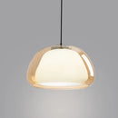 Axyaa Glass Chandelier Modern LED Light for Bedroom Living Room Dining Room