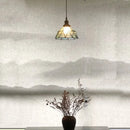 Axyaa Amber Clear Glass LED Pendant Chandelier - Vintage Hanging Lamp