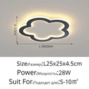 Axyaa Round LED Ceiling Lamp 25cm Creative Kitchen Light Square Home Indoor