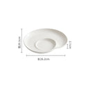 Axyaa Ceramic Spiral Dinner Plate - Molecular Cuisine Specialty Tableware