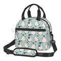Axyaa Penguins Insulated Lunch Bag with Adjustable Strap for Picnic School Work