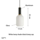 Axyaa Nordic Vintage Glass Pendant Lamp E27LED Bulb Bar Table Lamp