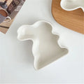 Axyaa Holiday Tableware Set: Catering Tray, Ceramic Candy Box, Mini Rabbit Plate, Biscuit Man Bowl
