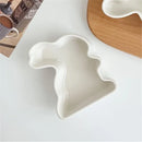 Axyaa Holiday Tableware Set: Catering Tray, Ceramic Candy Box, Mini Rabbit Plate, Biscuit Man Bowl