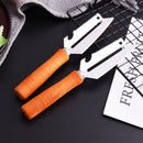 Axyaa Stainless Steel Cabbage Paring Knife with Wooden Handle, Multifunctional Potato Peeler