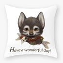 Axyaa Cartoon Animal Cushion Cover 45*45cm