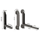 Axyaa Retractable Foldable Wall Mount Clothes Drying Rack - Punch-Free Holder