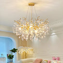 Axyaa Crystal Chandelier Pendant Light for Living Room and Bedroom