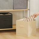 Axyaa Fabric Storage Cubes Organizer for Closet, Toys, Clothing - Home Supplies Box