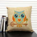 Axyaa Mermaid Linen Cushion Cover for Living Room Sofa Decoration