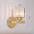 Axyaa Crystal Glass Wall Lamp for Home Decoration