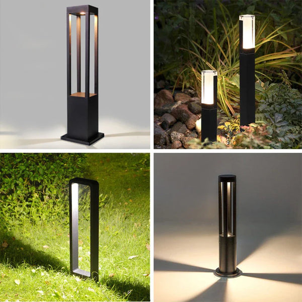 Axyaa Modern Waterproof Solar LED Garden Lawn Light for Outdoor Landscape Lighting