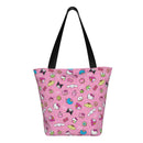 Axyaa Hello Kitty Tote Bag: Cute Kawaii Cartoon Top Handle Zipper Bag for Women