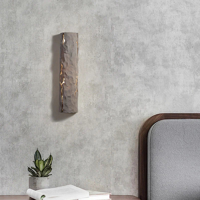 Art Deco LED Wall Light White Gray Red Resin 3 Atmosphere Lamp for Axyaa - Foyer Bedroom Dining Room