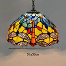 Axyaa Vintage Tiffany Glass Chandelier Restaurant Lantern