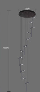 Axyaa Minimalist Bedroom Headboard Pendant Light with Adjustable Multiple Headlights