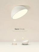 Axyaa LED Semicircular Ceiling Lights for Balcony Bedroom Entrance Creative Lighting Fixtures