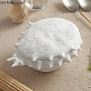 Axyaa Crab-Shaped Ceramic Soup Bowl with Lid: Thick, Creative, and Unique Tableware