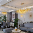 Axyaa Luxury Crystal Chandelier: Modern Tree Branch Design for Bedroom and Living Room Lighting