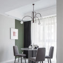 Axyaa Geometric Glass Chandelier Pendant Light for Living Dining Room