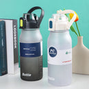 Axyaa 2000ML Sports Water Bottle with Straw, Handle, Portable Gym Drinkware