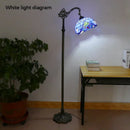 Axyaa Tiffany Stained Glass Floor Lamp - Retro American Design