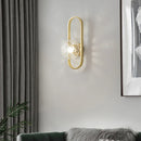 Axyaa Minimalist Glass Wall Lamp for Bedroom, Balcony, and Corridor - Modern Indoor Art Lighting