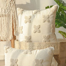Axyaa Floral Pillow Case: Light Luxury Embroidered Cushion Cover, 45x45cm