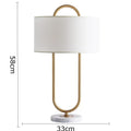 Marble Gold Cloth Desk Lamp - Axyaa LED Atmosphere Lighting