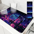 Axyaa Urban Kitchen Absorbent Mat: Antiskid, Quick Dry, Drain Pad for Tableware