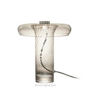Axyaa Nordic Ribbed Glass Table Lamp, Luxury Minimalist Style for Living Room, Bedroom
