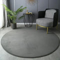 Axyaa Coral Velvet Round Carpet for Modern Home Decor & Kids Play Rug