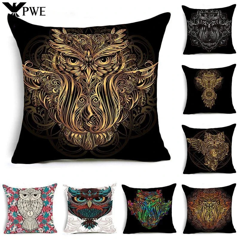 Axyaa Linen Cushion Cover - 45*45cm for Living Room, Car, Hotel, Clubhouse