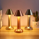 Axyaa Rechargeable LED Table Lamp, 3 Color Touch Sensor Bedside Light