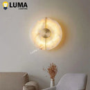 Axyaa Alabaster Marble Wall Sconce - Modern Luxury Wall Light for Bedroom & Living Room