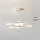 Axyaa Black Ring LED Pendant Lamp for Living Room, Bedroom, Kitchen - Modern Minimalist Chandelier