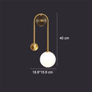 Axyaa Flute Glass Vanity Light Sconce Wall Fixture for Bathroom Bedroom Hallway