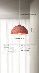 Axyaa Nordic Marble Mushroom Pendant Lamp for Kitchen Island, E27 Hanging Lights