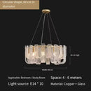 Axyaa Modern Chandelier Ring Lights for Foyer Living Dining Room
