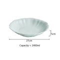 Axyaa Ceramic Deep Plate Set - Solid Color Tableware for Hotels and Home