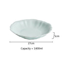 Axyaa Ceramic Deep Plate Set - Solid Color Tableware for Hotels and Home