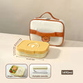 Axyaa Divided Lunch Box: Portable, Sealed, Large Capacity for Food, Salad, Fruits