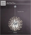 Axyaa Crystal Pendant Lamp for Modern Decoration Lighting in Bedroom, Bar, and Restaurant