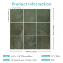 Axyaa 3D Peel & Stick Kitchen Backsplash Tile Waterproof Wall Sticker