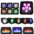Axyaa 6x18W LED RGBAW+UV Par Light Battery Handle for Events